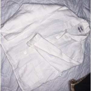 Flax button up white casual
